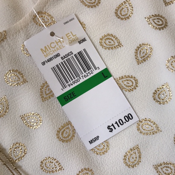 NWT Michael Kors Smocked Waist Top - Picture 7 of 16